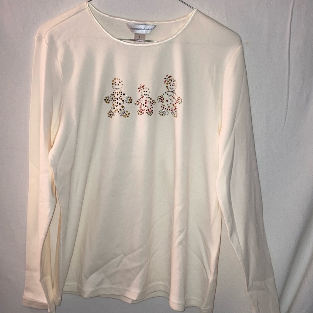 Christopher & Banks Embellished Top